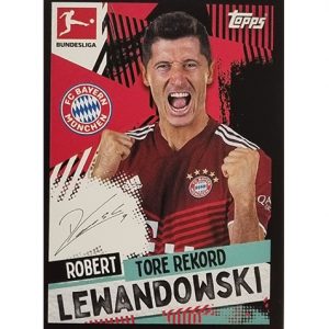 Topps Bundesliga Sticker Saison 2021/2022 Nr 009 Robert Lewandowski