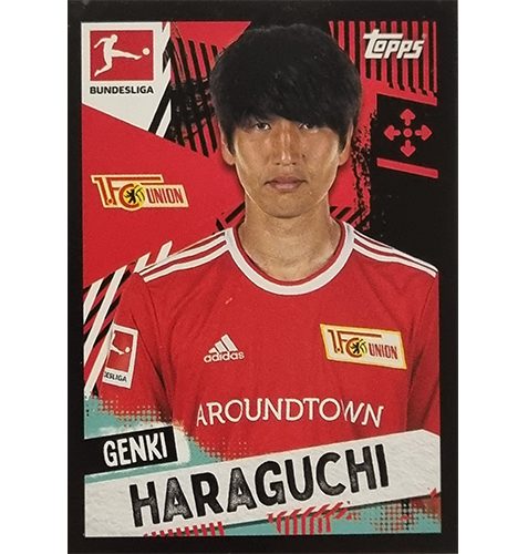 Topps Bundesliga Sticker Saison 2021/2022 Nr 091 Genki Haraguchi