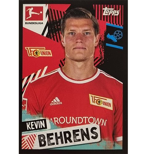Topps Bundesliga Sticker Saison 2021/2022 Nr 096 Kevin Behrens