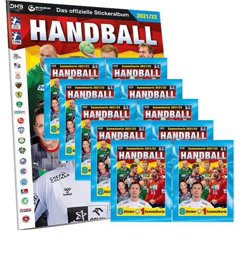 Blue Ocean Handball Sticker 2021-2022 Album + 10x Tüten