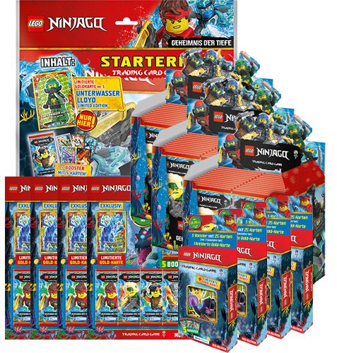 Lego Ninjago Serie 7 Trading Cards Geheimnisse der Tiefe - Mega Bundle groß