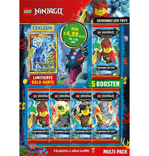 Lego Ninjago Serie 7 Trading Cards Geheimnisse der Tiefe - 1x Multipack
