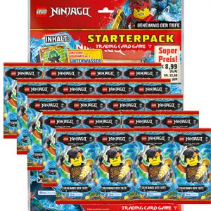 Lego Ninjago Serie 7 Trading Cards Geheimnisse der Tiefe - 1x Starterpack + 20x Booster