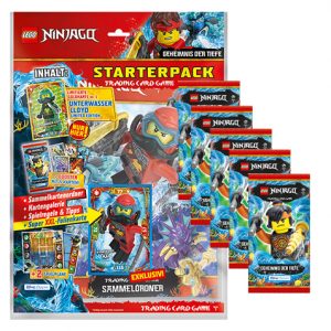 Lego Ninjago Serie 7 Trading Cards Geheimnisse der Tiefe - 1x Starterpack + 5x Booster