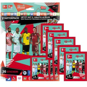 Topps Bundesliga Sticker Saison 2021/2022 - Starterpack +5 x Stickertüten