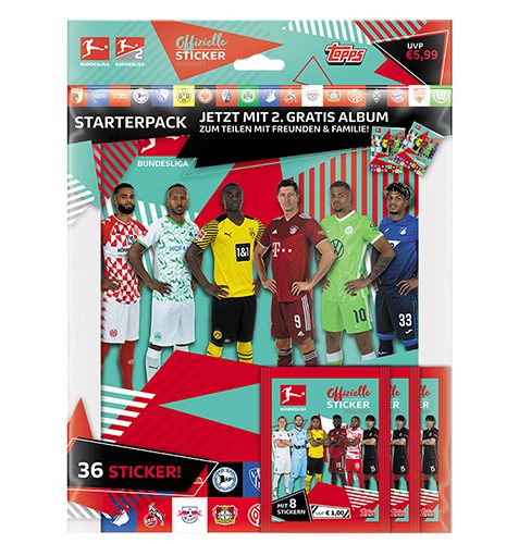 Topps Bundesliga Sticker Saison 2021/2022 Starterpack