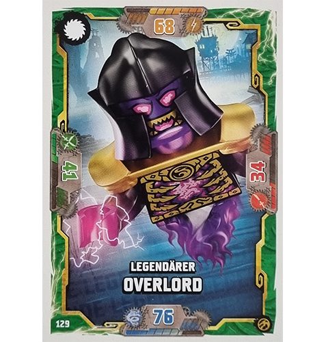 Lego Ninjago Serie 7 Trading Cards Geheimnisse der Tiefe - Nr 129 Legendärer Overlord