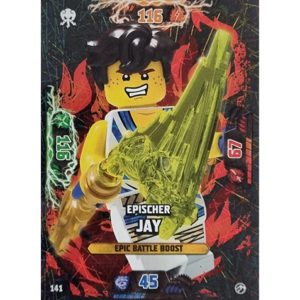 Lego Ninjago Serie 7 Trading Cards Geheimnisse der Tiefe - Nr 141 Epischer Jay