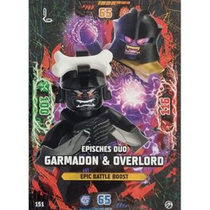 Lego Ninjago Serie 7 Trading Cards Geheimnisse der Tiefe - Nr 151 Episches Duo Garmadon & Overlord