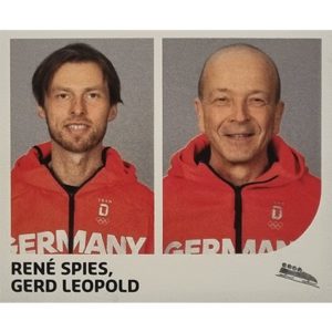 Panini Winterspiele 2022 Peking Sticker - Nr 163 Rene Spies / Gerd Leopold