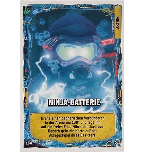 Lego Ninjago Serie 7 Trading Cards Geheimnisse der Tiefe - Nr 164 Ninja - Batterie