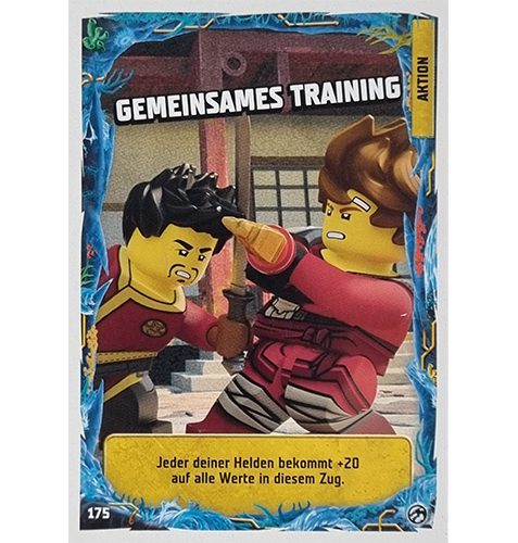 Lego Ninjago Serie 7 Trading Cards Geheimnisse der Tiefe - Nr 175 Gemeinsames Training