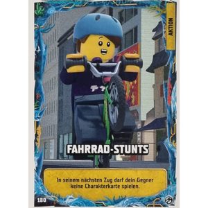 Lego Ninjago Serie 7 Trading Cards Geheimnisse der Tiefe - Nr 180 Fahrrad-Stunts