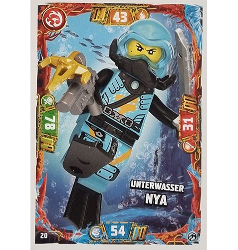 Lego Ninjago Serie 7 Trading Cards Geheimnisse der Tiefe -Nr 020 Unterwasser Nya