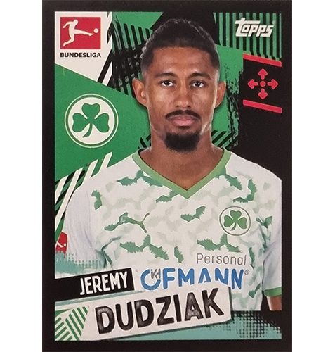 Topps Bundesliga Sticker Saison 2021/2022 Nr 226 Jeremy Dudziak