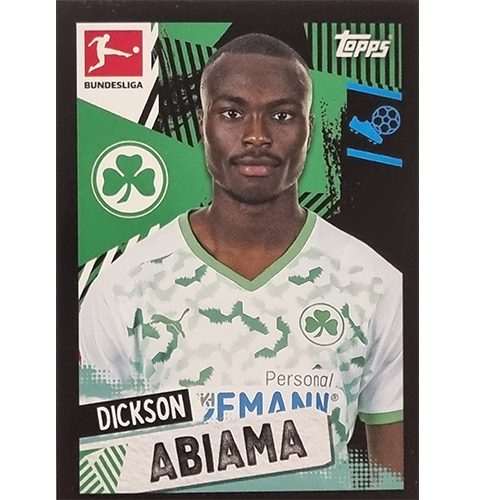 Topps Bundesliga Sticker Saison 2021/2022 Nr 229 Dickson Abiama