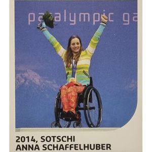 Panini Winterspiele 2022 Peking Sticker - Nr 238 2014 Sotschi Anna Schaffelhuber