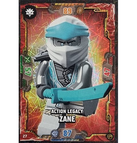 Lego Ninjago Serie 7 Trading Cards Geheimnisse der Tiefe -Nr 027 Action Legacy Zane