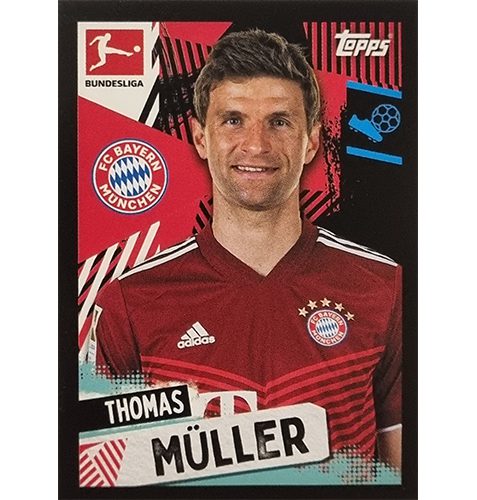 Topps Bundesliga Sticker Saison 2021/2022 Nr 383 Thomas Müller