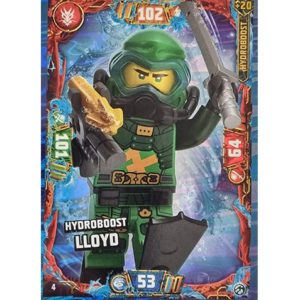 Lego Ninjago Serie 7 Trading Cards Geheimnisse der Tiefe - Nr 004 Hydroboost LLoyd