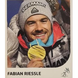 Panini Winterspiele 2022 Peking Sticker Nr 045 Fabian Riessle