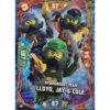 Lego Ninjago Serie 7 Trading Cards Geheimnisse der Tiefe - Nr 046 Hydroboost Team Lloyd, Jay & Cole