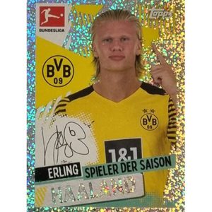 Topps Bundesliga Sticker Saison 2021/2022 Nr 010 Erling Haaland Limitierter Sticker