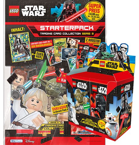 LEGO Star Wars Serie 3 Trading Cards - Starterpack + Display