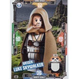 LEGO Star Wars Serie 3 Trading Cards - Nr 002 Weiser Luke Skywalker
