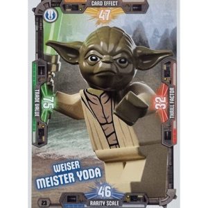 LEGO Star Wars Serie 3 Trading Cards - Nr 023 Weiser Meister Yoda