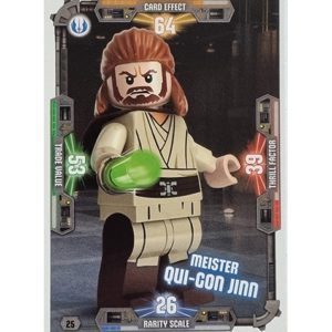 LEGO Star Wars Serie 3 Trading Cards - Nr 025 Meister Qui-Gon-Jinn