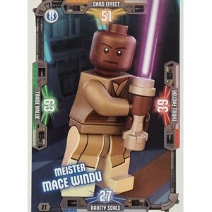 LEGO Star Wars Serie 3 Trading Cards - Nr 027 Meister Mace Windu
