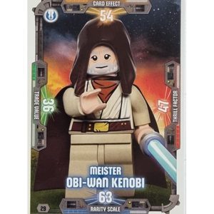 LEGO Star Wars Serie 3 Trading Cards - Nr 029 Meister Obi-Wan Kenobi