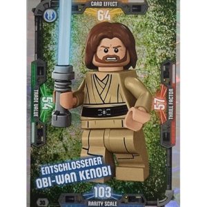LEGO Star Wars Serie 3 Trading Cards - Nr 030 Entschlossener Obi-Wan Kenobi