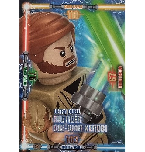 LEGO Star Wars Serie 3 Trading Card Nr Entschlossener Obi-Wan Kenobi 30
