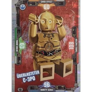LEGO Star Wars Serie 3 Trading Cards - Nr 045 Überlasteter C-3PO