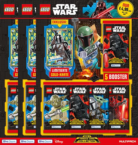 LEGO Star Wars Serie 3 Trading Cards - alle 3x Multipacks