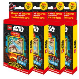 LEGO Star Wars Serie 3 Trading Cards - alle 4x Blister