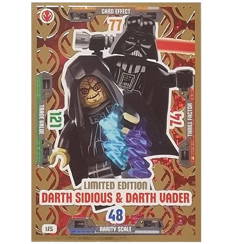 LEGO Star Wars Serie 3 Trading Cards - LE 5 Darth Sidious & Darth Vader