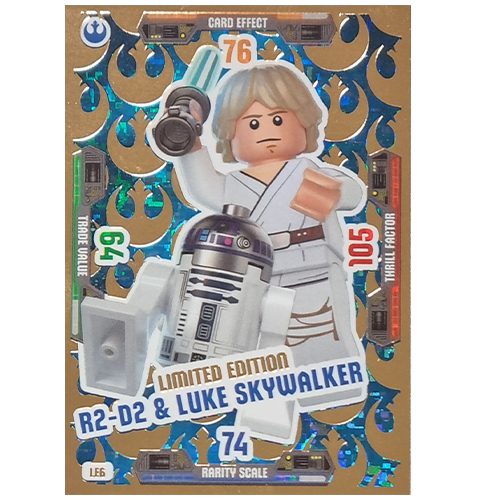 LEGO Star Wars Serie 3 Trading Cards - LE 6 R2-D2 & Luke Skywalker