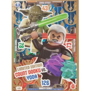 LEGO Star Wars Serie 3 Trading Cards - LE 9 Count Doku vs. Yoda
