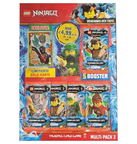 Lego Ninjago Serie 7 Trading Cards Geheimnisse der Tiefe - 1x Multipack 2 LE 23 Epischer Zane vs Nindroid
