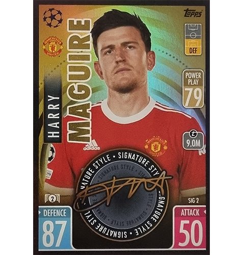 Topps Champions League Extra 2021/2022 SIG 02 Harry Maguire