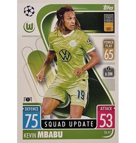 Topps Champions League Extra 2021/2022 SU 47 Kevin Mbabu