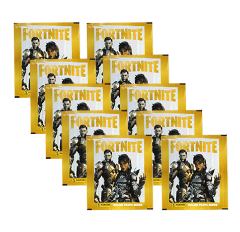 Panini Fortnite Golden Frame Sticker - 10x Stickertüten