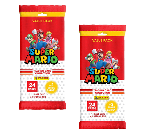 Panini Super Mario Trading Cards - 2x Fat Pack Booster