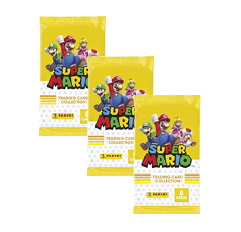 Panini Super Mario Trading Cards - 3x Booster je 8 Cards