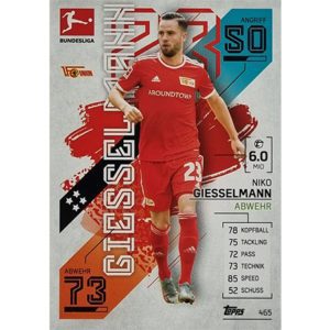 Topps Match Attax Extra 2021/22 Bundesliga Nr - 465 Niko Giesselmann