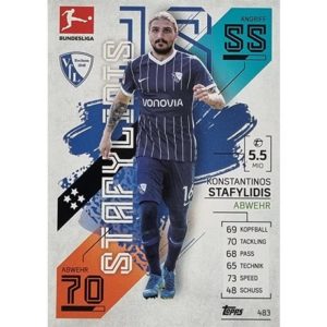 Topps Match Attax Extra 2021/22 Bundesliga Nr - 483 Konstantinos Stafylidis