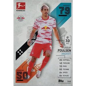 Topps Match Attax Extra 2021/22 Bundesliga Nr - 548 Yussuf Poulsen